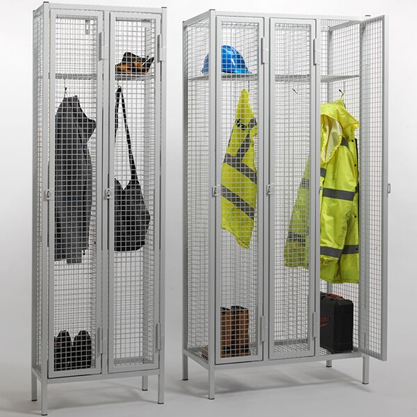 1 Door Heavy Duty Wire Mesh Lockers by AMP Wire