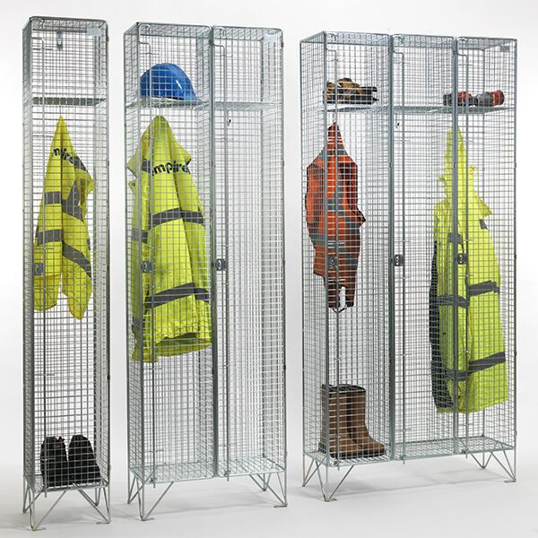 1 Door Wire Mesh Lockers by AMP Wire