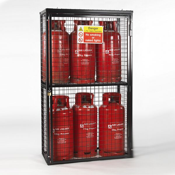 Gas-Cylinder-Cage-6-x-19kg-Black-Powder